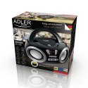 AD 1181 black silver Radio boombox cd-mp3 | usb | fm radio | aux | gniazdo słuchawkowe