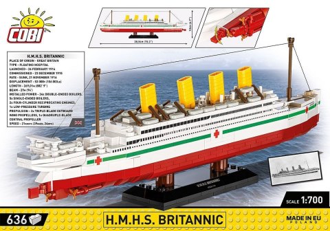 Klocki h.m.h.s. britannic 636 klocków