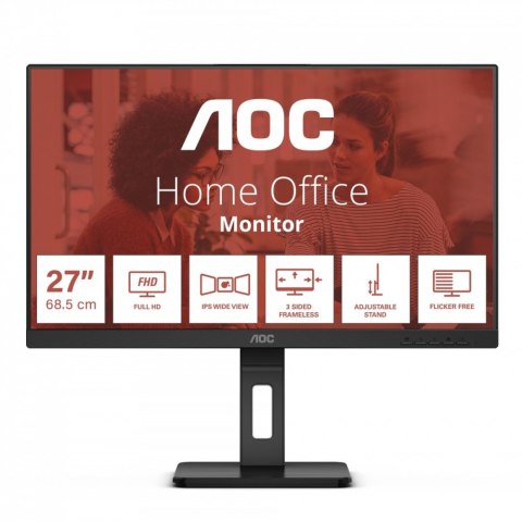 Monitor AOC 27E3QAF (27" /TFT IPS /75Hz /1920 x 1080 /Czarny)
