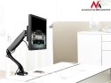 Uchwyt biurkowy do monitora Maclean, gazowy siłownik, USB 3.0, 13"-27", 6 kg, czarny, MC-673