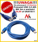 Uchwyt biurkowy do monitora Maclean, gazowy siłownik, USB 3.0, 13"-27", 6 kg, czarny, MC-673
