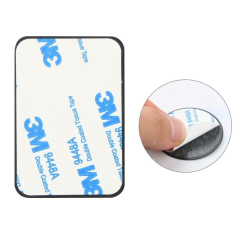 Płytki blaszki magnetyczne do uchwytów samochodowych na telefon czarne - 4 szt.