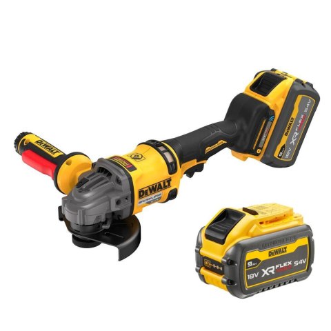 DEWALT SZLIFIERKA KĄTOWA AKUMULATOROWA 125MM FLEXVOLT SHD 54V 2*9AH