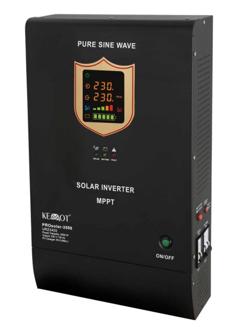 Przetwornica solarna naścienna ( inwerter ) KEMOT PROsolar-5000 ( 48V 230V 5000VA/3500W )