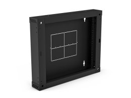 Sekcja tylna 100 mm (zawiasowa / uchylna) do szaf dwusekcyjnych SW-12U-600-450-01-C, kolor czarny ALANTEC