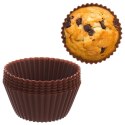 Foremki do Muffinek Silikonowe ORION SILLINIE 5,5 cm do Piekarnika 6 szt.