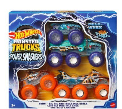 Zestaw pojazdów monster trucks 6-kołowe ciężarówki