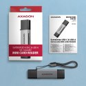 AXAGON AXAGON Mobile USB 3.2 Gen 1 MINI card reader with USB-C and USB-A connectors | CRE-DAC