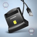 AXAGON AXAGON Universal desktop USB contact Smart card/ID card reader with long, USB-A cable | CRE-SM4N