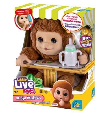 Maskotka interaktywna little live pets małpka