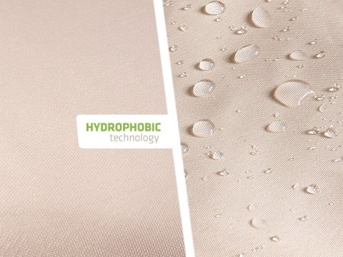 Żagiel ogrodowy zacieniacz UV poliester 3,6m kwadrat GreenBlue GB503 kremowy hydrofobowa powierzchnia