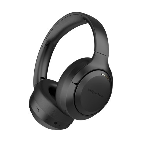 Bezprzewodowe słuchawki nauszne z ANC , Kruger&Matz F8A , czarne