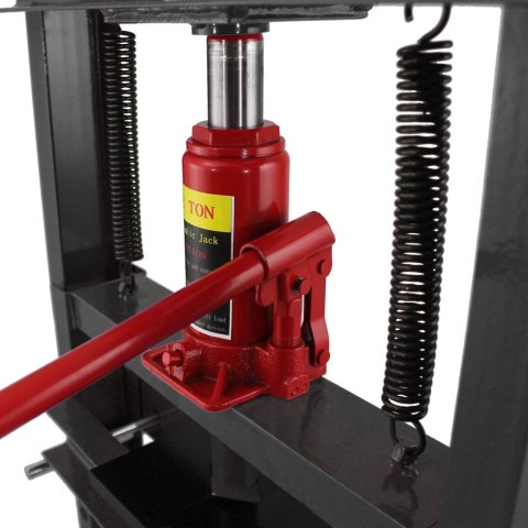 Prasa hydrauliczna warsztatowa nacisk 12 ton czarna łatwy montaż