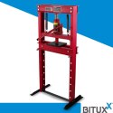 Prasa hydrauliczna warsztatowa nacisk 12 ton czerwona łatwy montaż