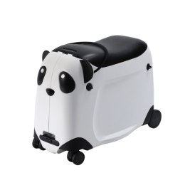 Walizka dziecięca z siedziskiem | Jeździk na kółkach do samolotu morelowa