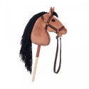 Koń na kiju hobby horse hoppihorse a3 bay - ciemny brąz, maść gniada