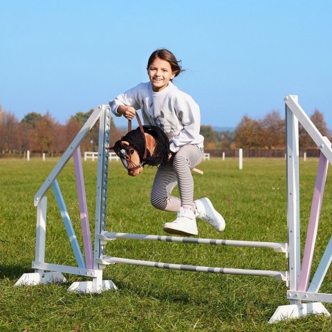 Koń na kiju hobby horse hoppihorse a3 bay - ciemny brąz, maść gniada