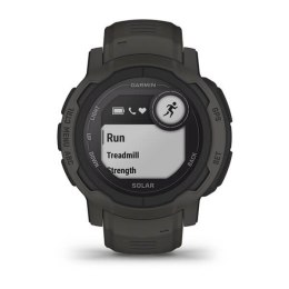 Zegarek sportowy Garmin Instinct 2 Solar Graphite 45mm Grafitowy