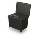 Kosz na śmieci SYSTEMA 23L + 2x10L - czarny recykling