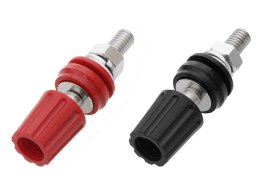 1856# Gniazdo banan typ zl 40/m6 czarny+czerwony