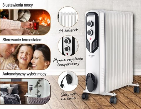 AD 7817 Grzejnik olejowy (11 żeberek)