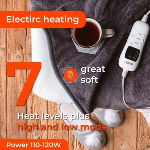 CR 7418 Elektryczny koc nakładany z czasomierzem (1) super miękki