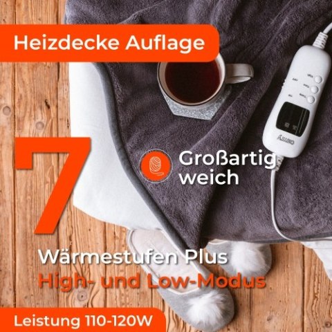 CR 7418 Elektryczny koc nakładany z czasomierzem (1) super miękki