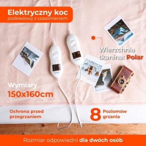 CR 7424 Elektryczny koc podkładowy z czasomierzem (2)