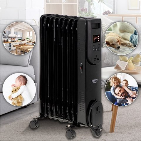 CR 7810 Grzejnik olejowy led z pilotem (9 żeberek)