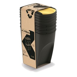 Kosz na śmieci Keden SORTI BOX 4x35L - czarny recykling
