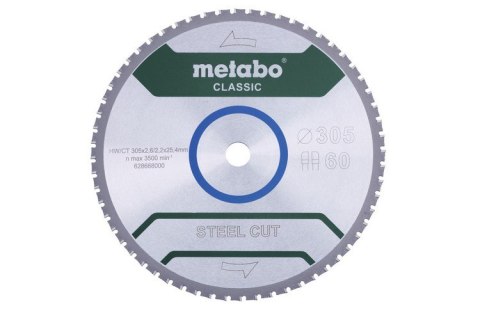 METABO PIŁA TARCZOWA STEEL CUT CLASSIC 305*25.4MM Z60