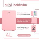 AD 8084 pink Mini lodówka 4l | chłodzenie i podgrzewanie | do domu i samochodu | system peltiera