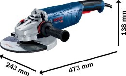 BOSCH SZLIFIERKA KĄTOWA 230MM GWS 24-230 P 2400W