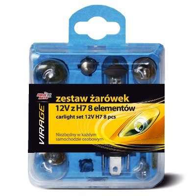 MOJE AUTO VIRAGE ZESTAW ŻARÓWEK 12V Z H7 8 ELEMENTÓW