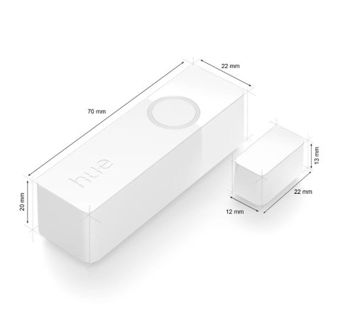 Philips Hue Philips Hue | Czujnik kontaktowy, opakowanie 2 szt. | Biały