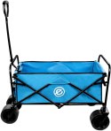 WÓZEK TURYSTYCZNO PLAŻOWY DELUXE SKŁADANY 66x48x90CM Z UCHWYTEM NIEBIESKI