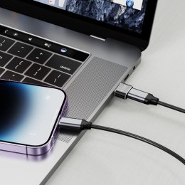 Adapter przejsciówka USB-A (męski) - USB-C (żeński) - czarny