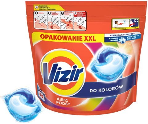 VIZIR Kapsułki Do Prania All In 1 PODS Do Koloru 50 szt.