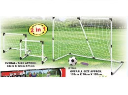 KX4875 Bramka piłkarska do piłki nożnej dla dzieci 2w1 185x120x70cm