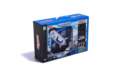 KX6684_1 Transporter samolot + 3 auta policja