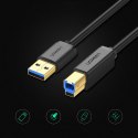 Kabel przewód do drukarki USB-A 3.0 - USB-B 5Gbps 1m - czarny