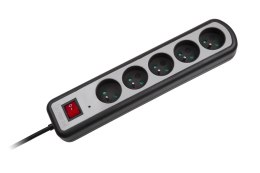 URZ3062-5W-2 Listwa zasilajaca KEMOT 5 gniazd z przełącznikiem, 5m (3x1,5mm)