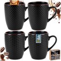 Ceramiczne Kubki do Kawy Herbaty Ceramiczne Dekoracyjne VILDE 400 ml 4 szt.