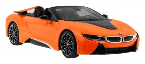 ND28_10111_ZRC_95500_POM BMW i8 Roadster pomarańczowy RASTAR model 1:12 Zdalnie sterowane auto + pilot 2 4 GHz