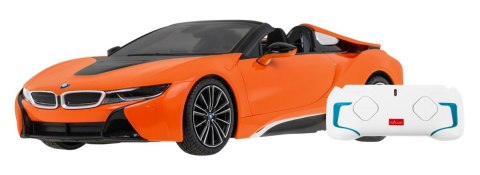 ND28_10111_ZRC_95500_POM BMW i8 Roadster pomarańczowy RASTAR model 1:12 Zdalnie sterowane auto + pilot 2 4 GHz