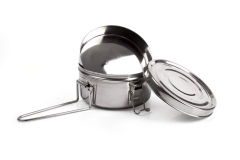 Zestaw Naczynia Talerz Garnek Kempingowy Turystyczny Biwakowy KUBISPORT 3w1