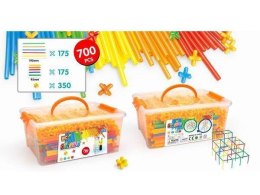 ND21_107900 Słomki klocki konstrukcyjne w skrzynce 800 elem