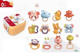 ND21_110519 Zestaw grzechotek 12 szt w pudełku