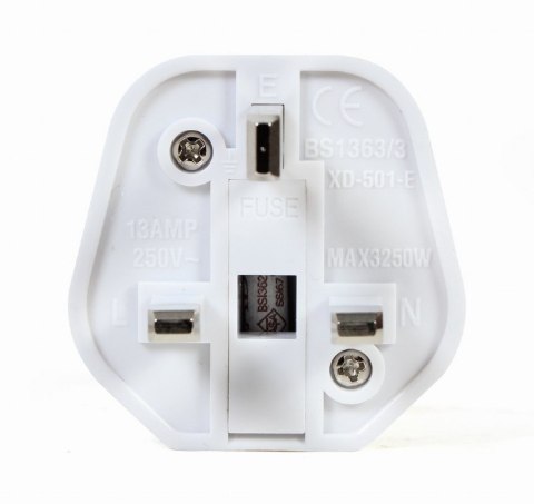 Cablexpert Cablexpert AC power adapter, EU Schuko socket to UK plug, 13 A | A-AC-EUFUKM-01 | Power adapter