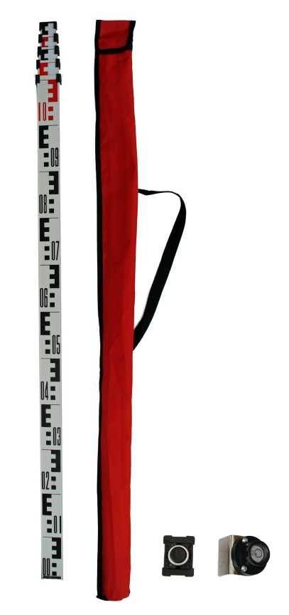 GEOFENNEL ŁATA TELESKOPOWA NIWELACYJNA 5M +POKROWIEC+LIBELLA+ZATRZASK